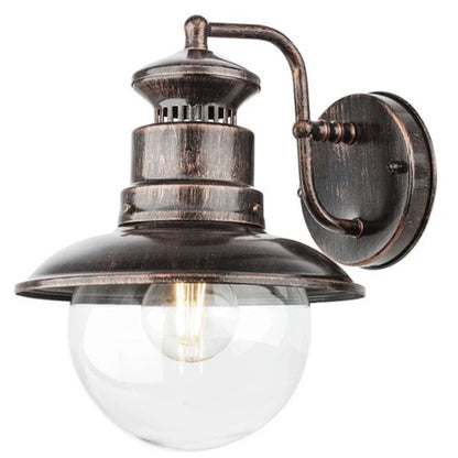 Aplica exterior, 1 x E27, negru cu patina cupru, clasic, max 42W, IP 44, dimensiuni 21.5 x 28.6 x 24.2 cm, 230V