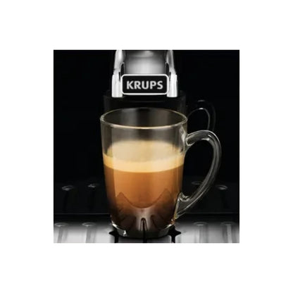 Espressor cafea Krups Picto Arabica, automat, rasnita incorporata, cafea boabe, 15 bar, 1450 W, capacitate 1.7 litri, ofera cafea sau espresso, 3 temperatui, 3 intensitati negru, cablu 1m, 220 V