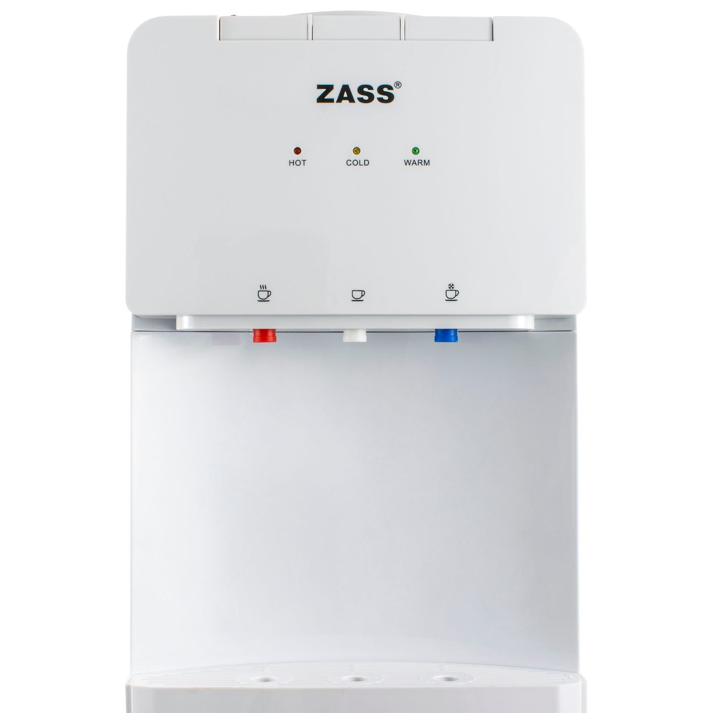 Dozator apa de podea cu compresor Zass ZWD 17 CNS, Putere incalzire 550W, putere racire 90W, compatibil cu bidoane de apa 11 l si 19 l, Silentios 36 dB, Culoare Alb