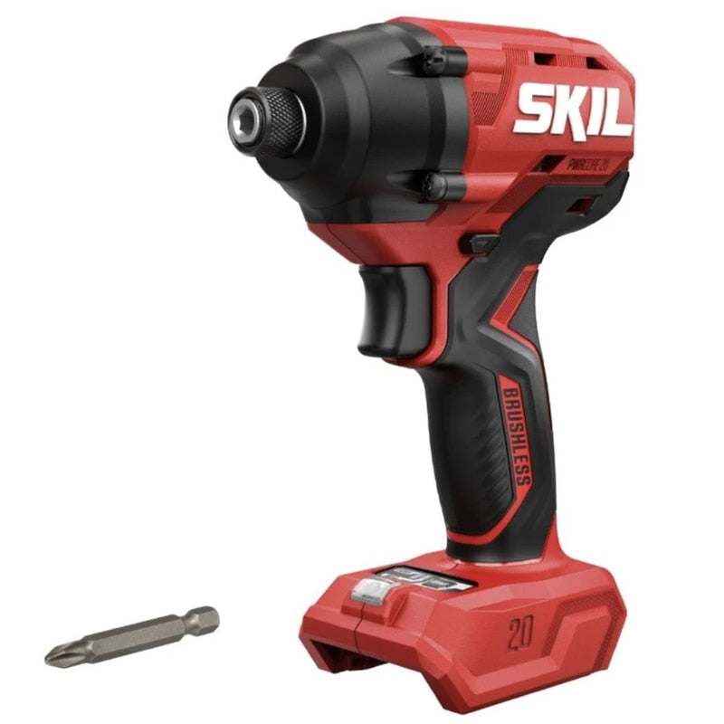Masina de insurubat cu impact, pe acumulator, 20 V, Skil, 3500 rpm, mandrina hexagon 1/4, motor fara perii, cu LED, bucsa elastica hexagonala 6.35 mm, cuplu maxim 300 Nm, functionare stanga dreapta