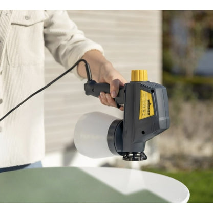 Pistol de vopsit electric, Wagner, 510 W, include pistol, rezervor vopsea 0.8l si vopsea 1.3l, pulverizare reglabila, 230V, Vascozitate 3000 mPas, Capacitate de pompare 230 ml/min, 230V, 2.75 kg