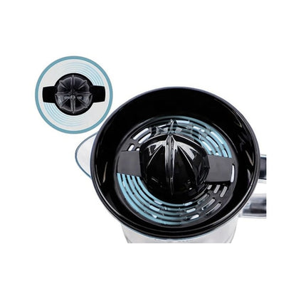 Storcator de citrice, Paxton, 40 W, 1 viteza, recipient suc 0.7 L, rotire bidirectionala, argintiu, cablu 0.8m, capac protectie, 0.65 kg