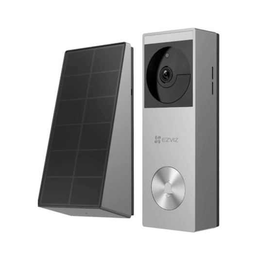 Sonerie video smart, inteligenta EZVIZ, Wi-Fi, panou solar, acumulator 5200 mAh, stocare 32 GB