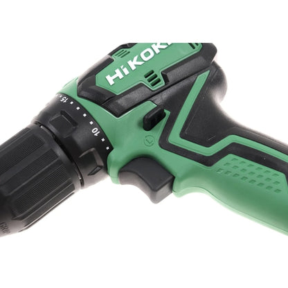 Masina de gaurit si insurubat, cu valiza si 2 acumulatori inclusi, profesional, 18V, 5 Ah, Hikoki, 1700 rpm, mandrina rapida, motor fara perii, 13 mm deschidere mandarina, cuplu 55Nm max, 1.4 kg