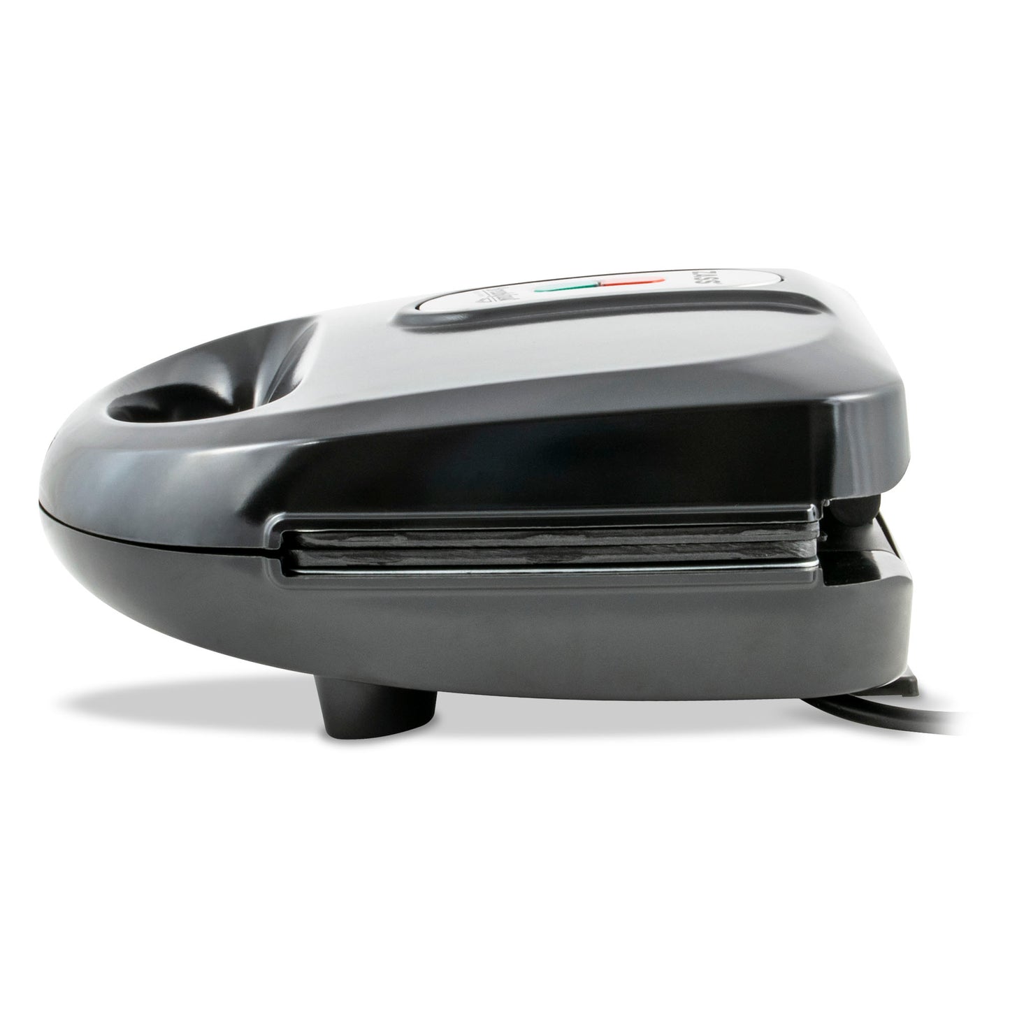 Sandwich-Maker Zass, putere 750W, placi grill teflonate detasabile, indicator LED, picioruse antialnuecare, culoare Negru