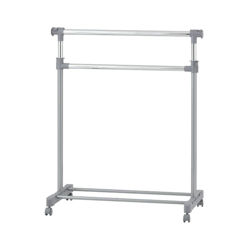 Suport, stander haine cu bara umerase, metal si plastic, 139 x 42.5 x 105.5, inaltime 177 cm