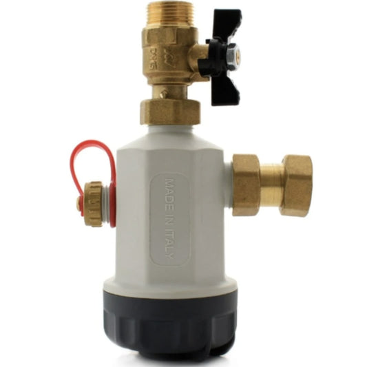 Filtru antimagnetita, FDM-1P, 3/4", centrala termica, filtrare apa, ATLAS Filtri, filet interior - exterior, material filtrant magnet, 3 Bar, instalatie sanitara sau termica, vertical sau orizontal