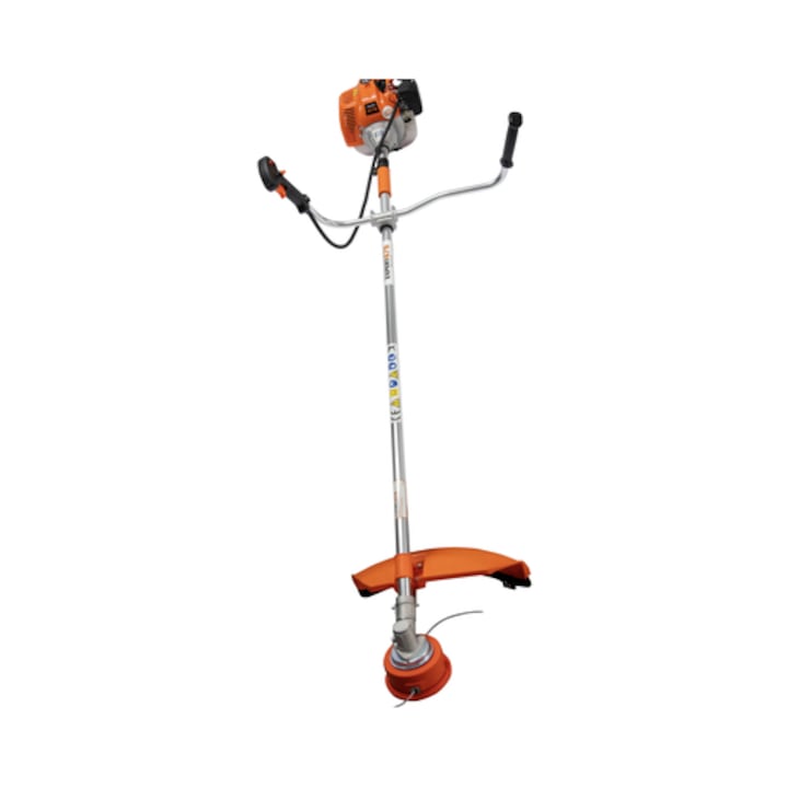 Motocoasa pe benzina, Ruris Expert, motor in 2 timpi, 1.4 kW, 1.9 CP si accesorii, 7 kg, termic, de umar, 42 cc, raport amestec 1:40, 92.8 dB, diametru taiere 20 cm