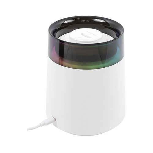 Difuzor aromaterapie ultrasonic H10, alb, 0.15 litri, lumina ambientala, 220V, 400 g, indicator LED, recomandata: dormitor, living, birou, oprire automat