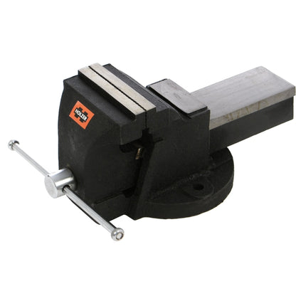 Menghina de banc, Holzer, 100 mm, corp din otel, bacuri din otel carbon, ax si maner din otel cromat, precizie in lucru si durabilitate in timp