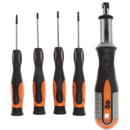 Set surubelnite cu clesti si 34 accesorii Holzer Profi, surubelnita cu clichet, surubelnite drepte, cleste cu varf ascutit sau tais inclinat, adaptor pentru biti, prelungitor magnetic