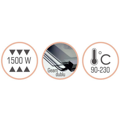 Cuptor electric Albatros, 28 litri, 1500 W, 4 programe, timer, functie Stay On, geam dublu, negru, model compact, 230 grade max, 6.2 kg, 230V, 31 x 48.5 x 37.5 cm, include gratar inox, tava