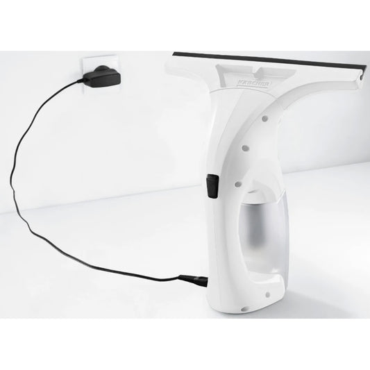 Aspirator geamuri Karcher, aspirare umeda, acumulator, 0.10 l, alb, latimea de lucru 25 cm, acumulator functionare 25 min, timp de incarcare 150 min, Litiu-ion 3.6V, 0.5 kg, 13 x 25 x 27.5 cm