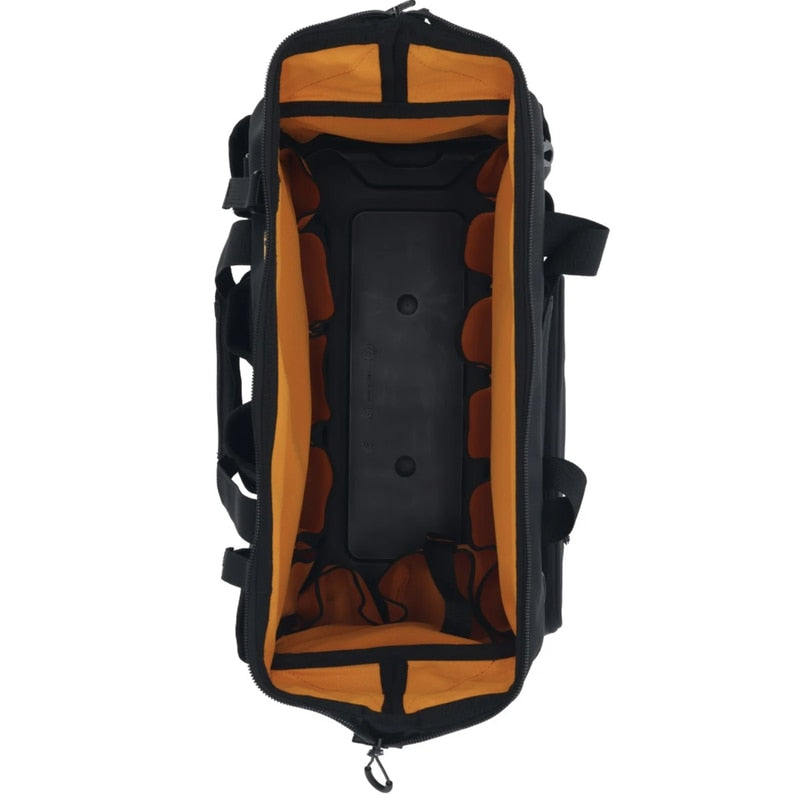 Geanta pentru scule, din material textil, DeWalt, 33 spatii depozitare, profesional 508 x 290 x 310 mm, 2.3 kg, include curea umar si manere, material textil premium, pentru santiere, ateliere
