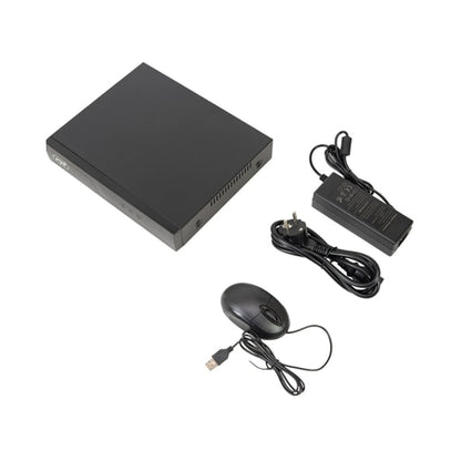 NVR PNI House pentru camere de supraveghere, 10 canale 4K 8MP, 4 canale POE si 6 canale IP, negru