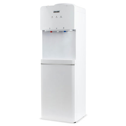 Dozator apa de podea cu compresor Zass ZWD 17 CNS, Putere incalzire 550W, putere racire 90W, compatibil cu bidoane de apa 11 l si 19 l, Silentios 36 dB, Culoare Alb