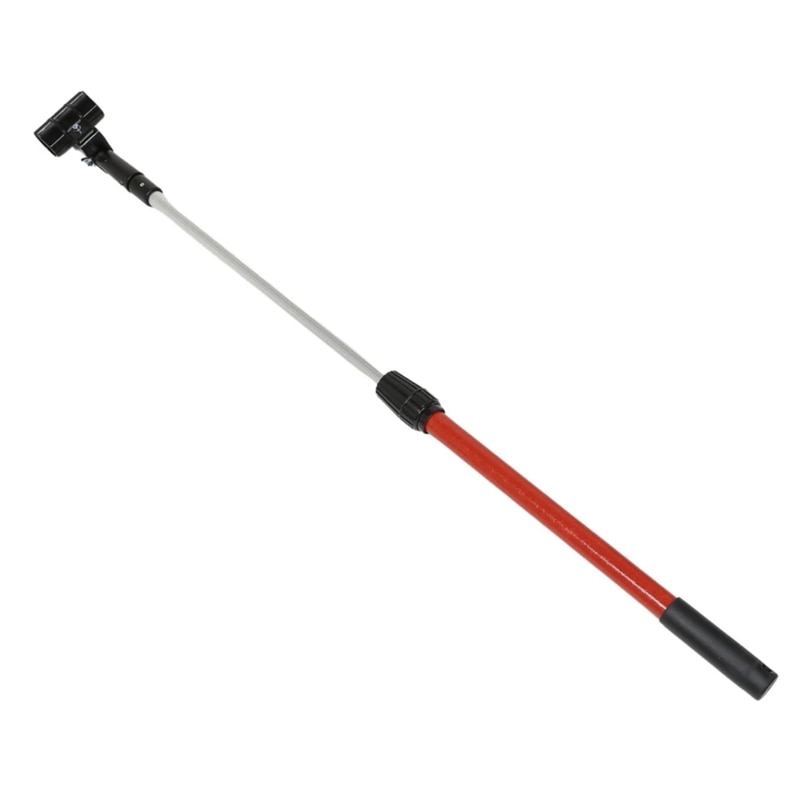 Gletiera Holzer, PVC, set 4 buc otel + maner adaptor PVC + maner telescopic 1.2 m + valiza, pentru finisarea tencuielii, netezirea precisa si uniforma a suprafetelor, fara zgarieturi si denivelari