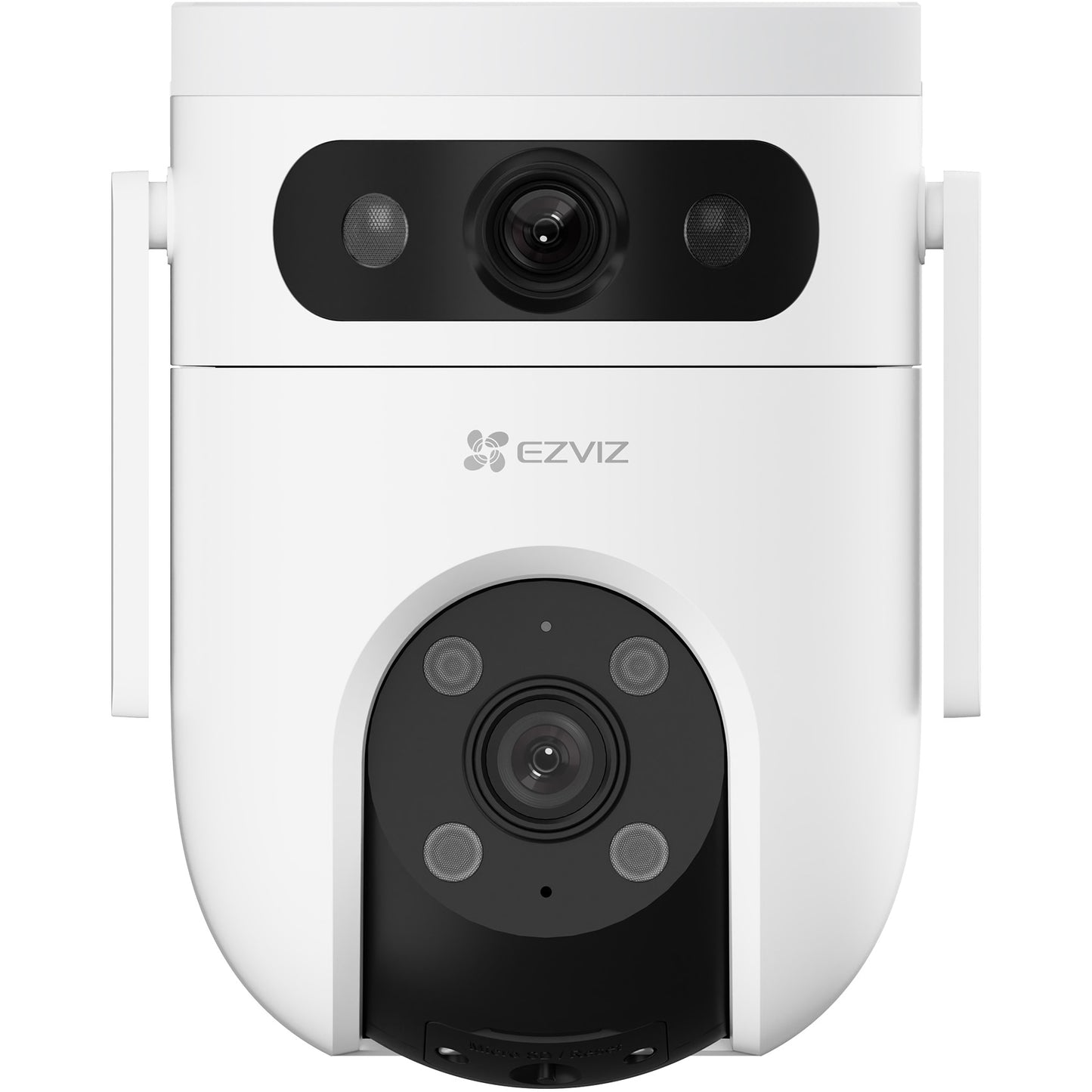 Camera de supraveghere exterior Ezviz H9c Dual, 5+5MP, 3K, Iluminare Duala, Alarma Acustica si Optica, Auto Tracking, card MicroSD pana la 512 GB si stocare in Ezviz CloudPlay, microfon, detectarea formei umane/vehiculului cu ajutorul AI