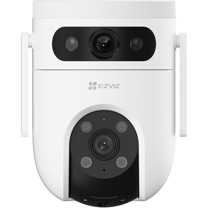 Camera de supraveghere exterior Ezviz H9c Dual, 5+5MP, 3K, Iluminare Duala, Alarma Acustica si Optica, Auto Tracking, card MicroSD pana la 512 GB si stocare in Ezviz CloudPlay, microfon, detectarea formei umane/vehiculului cu ajutorul AI