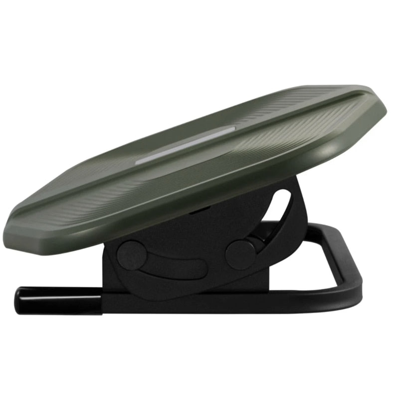 Suport picioare pentru birou, confort pentru picioare, ideal pentru birou, relaxare, intindere, pad-uri anti-alunecare, reduce stresul, reglabil +20° si -20°, verde, 40 x 30 x 9.9 cm