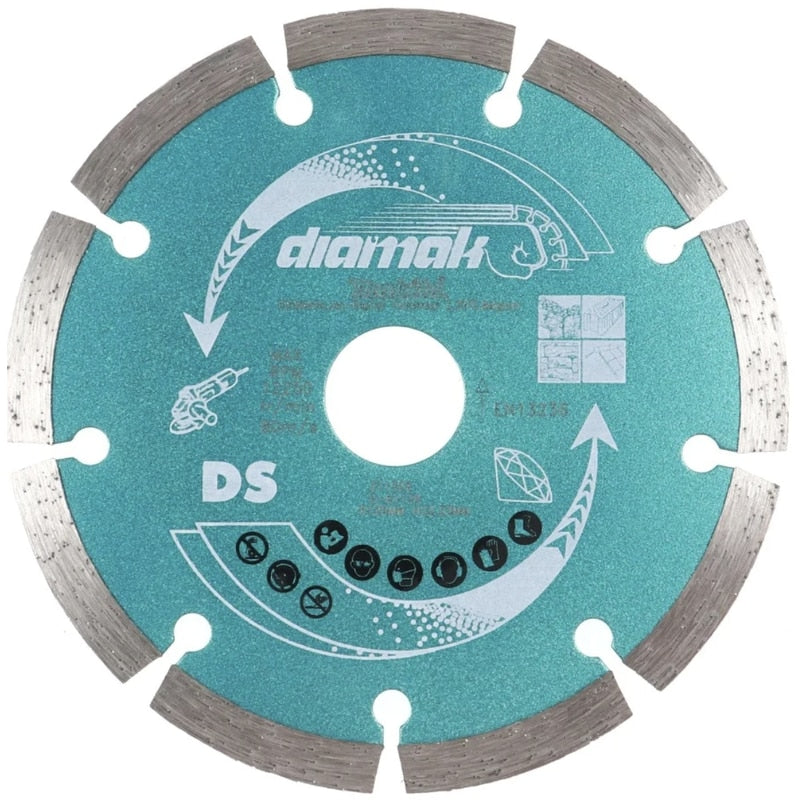 Polizor unghiular Makita, 840 W, 11000 rpm, profesional, diametru disc 12.5 cm, cu disc diamantat, Sistem de blocare, aparatoare, Filet arbore M14, 220 V, 2.1 kg