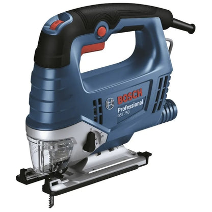 Fierastrau electric vertical, pendular, Bosch Profesional, 520 W, taiere lemn, metal, plastic, cu capac de protectie, capac de plastic, panza pentru fierastrau vertical, valiza din plastic, 87 dB