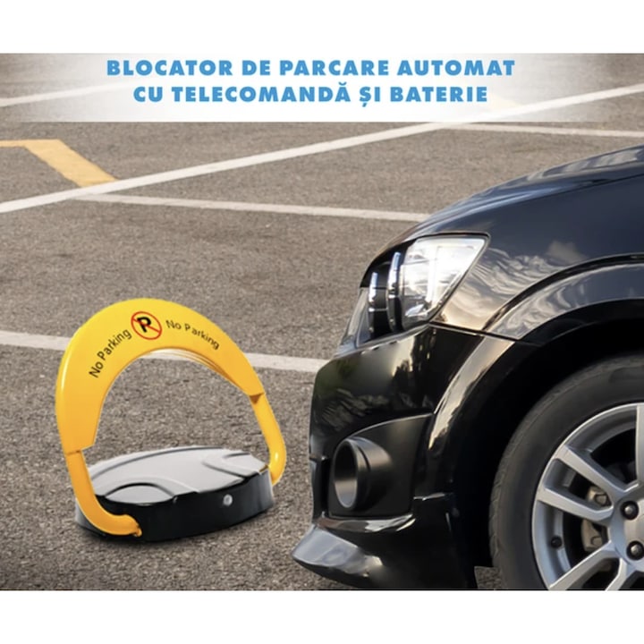 Blocator pentru parcare, automat, actionare telecomanda, actionare 2 secunde, rezistenta, instalare fixa, 320 x 440 x 400 mm