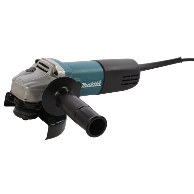 Polizor unghiular Makita, 840 W, 11000 rpm, profesional, diametru disc 12.5 cm, cu disc diamantat, Sistem de blocare, aparatoare, Filet arbore M14, 220 V, 2.1 kg