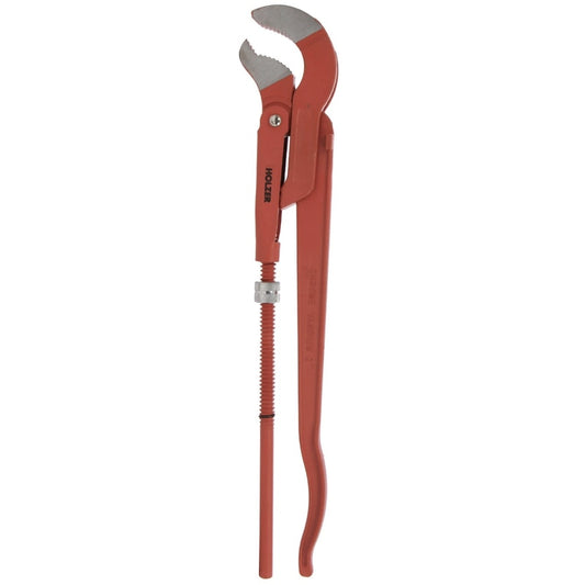 Cleste reglabil pentru tevi, Holzer, forma S, dinti zimtati, otel rezistent, 6.5 cm
