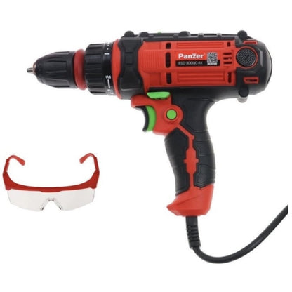 Masina de gaurit si insurubat, cu cablu, Panzer, 300 W, 1600 rpm, mandrina rapida, alimentare 230V, 40Nm cuplu max