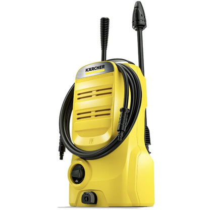 Aparat de spalat cu presiune, Karcher, 1400 W, debit 360 l/h, IPX5, capacitate curatare 20 mp/h, maner ergonomic, care se strange, 110 Bar, electric, 40 grade max, furtun 3 m, cablu 5 m, 3.4 kg, 220V