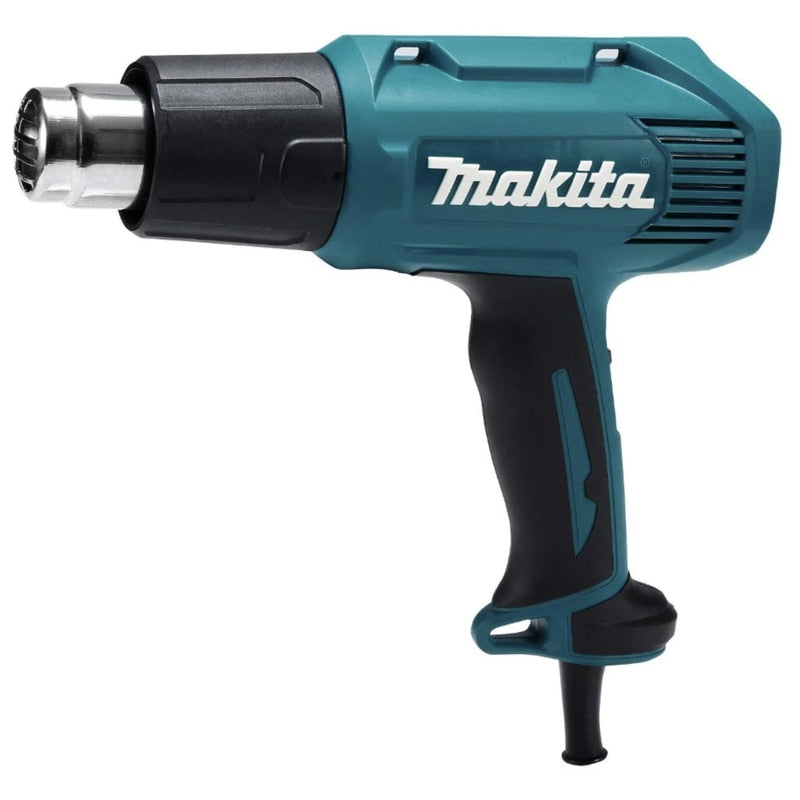 Suflanta / pistol cu aer cald, Makita, 1600 W, 2 trepte, cu valiza si 4 duze, pentru uscarea, indepartarea lacurilor vechi, aplicarea adezivilor, 0.56 kg, 230 V, cablu 2m, 350 - 500 grade Celsius
