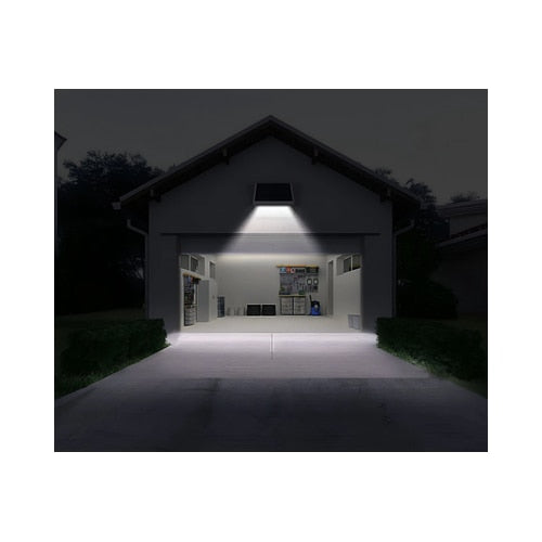 Proiector solar cu LED Hoff, 8 W, 1000 lm, lumina rece, alb, IP54, exterior, 20.000 ore, autonomie 20 ore