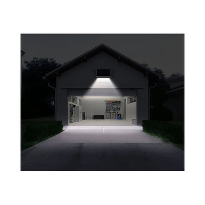 Proiector solar cu LED Hoff, 8 W, 1000 lm, lumina rece, alb, IP54, exterior, 20.000 ore, autonomie 20 ore