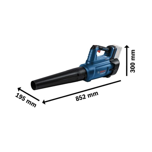 Suflanta frunze, electrica, Bosch Professional GBL 18V, 198 km/h, alimentare acumulator neinclus, 18 V, Debit maxim aer: 780 m³/h, 2.8 kg, 95 dB