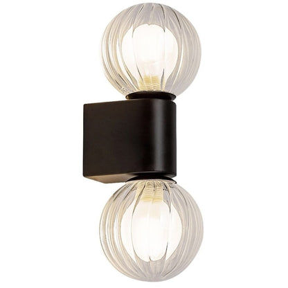 Aplica Rabalux pentru baie, 2 x G9, metal, negru, IP44, 270x100x110mm