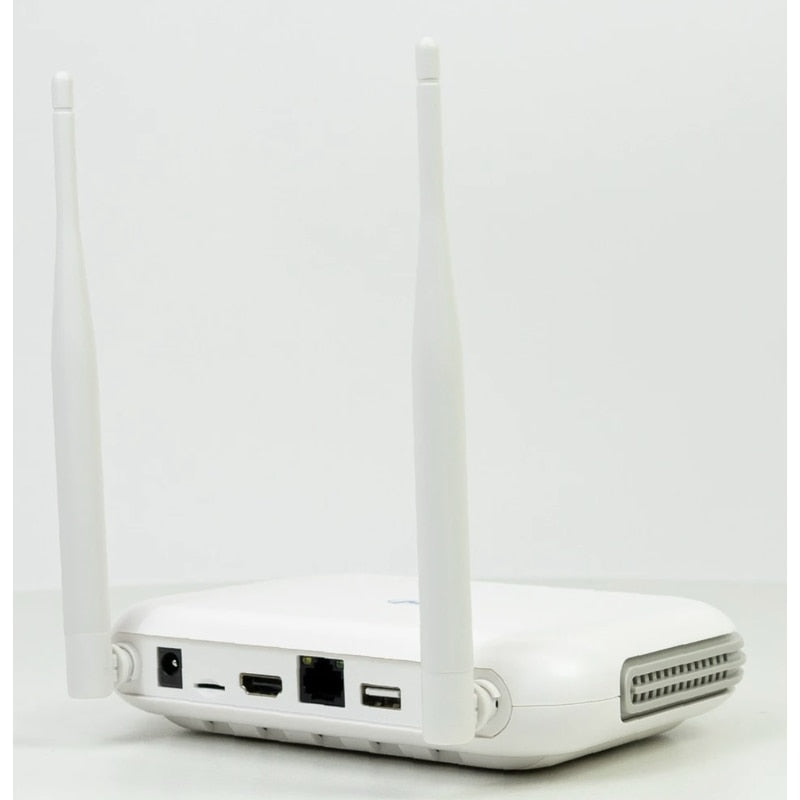 NVR PNI House pentru camere de supraveghere, 8 canale 5MP si 4 canale 8MP (4K), wireless, alb