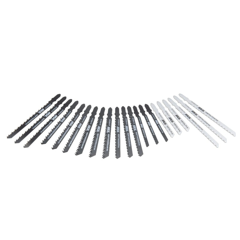 Panza fierastrau vertical, pentru metal, Skil, set 21 bucati, pentru fierastraul vertical, la taierea diverselor materiale: lemn, metale, plastic, tip prindere T