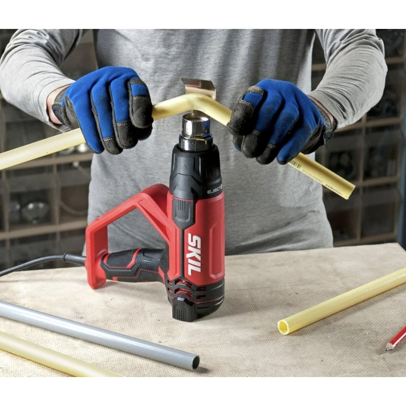 Suflanta, pistol cu aer cald, Skil, 7 trepte, 2000 W, 0.8 kg, 7 trepte temperatura, 350 l/min, 5 setari ventilator, 230 V, maxim 600 grade celsius, pentru indepartarea vopselei si a autocolantelor
