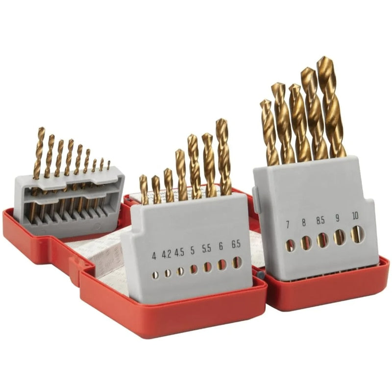 Burghiu pentru metal, tip HSS, coada cilindrica, Skil, 1.5 - 10 mm, set 21 bucati, cutie de depozitat practica, Compatibilitate cu masina de gaurit, masina de gaurit / insurubat, prindere cilindrica