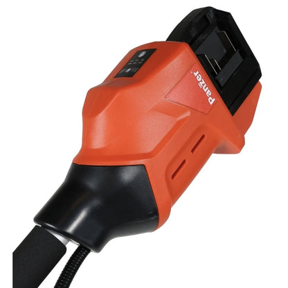 Coasa electrica Panzer, 30 cm, alimentare pe 2 acumulatori neinclusi de 18 V, 7500 rpm maxim, motor durabil, puternic si silentios, 3.55 kg, 96 dB, include Curea de umar, diametru de taiere 25.5 cm