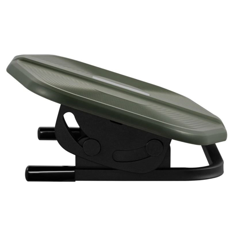 Suport picioare pentru birou, confort pentru picioare, ideal pentru birou, relaxare, intindere, pad-uri anti-alunecare, reduce stresul, reglabil +20° si -20°, verde, 40 x 30 x 9.9 cm