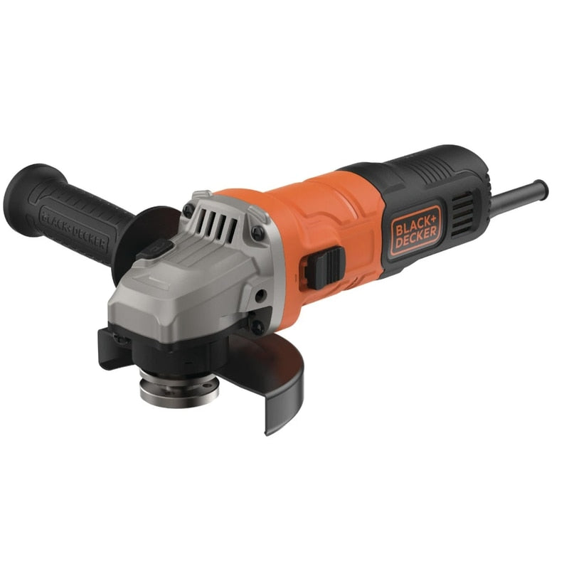 Polizor unghiular Black Decker, 710 W, 12000 rpm, pentru lucrari uzuale de bricolaj, usor de controlat, viteza mare, diametru disc 115 mm, 230V, 89dB, 1.7 kg, filet M14, Sistem de blocare, aparatoare