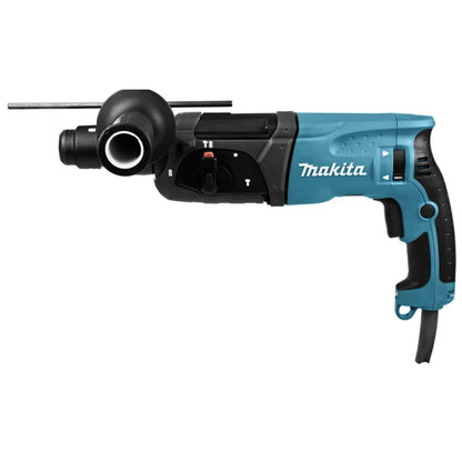 Ciocan rotopercutor Makita, 780 W, cu cablu, 1100 rpm, pentru beton, otel, lemn, gaurire cu sau fara percutie, daltuire, SDS-plus, cu valiza, 4500 percutii / min, 2.4 J, 230V, 2.9 kg, lungime 37 cm