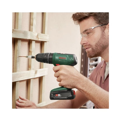 Masina de gaurit si insurubat, cu percutie, cu 1 acumulator, 18 V, 2.5 Ah, Bosch EasyImpact, 1630 rpm, mandrina rapida, cu valiza