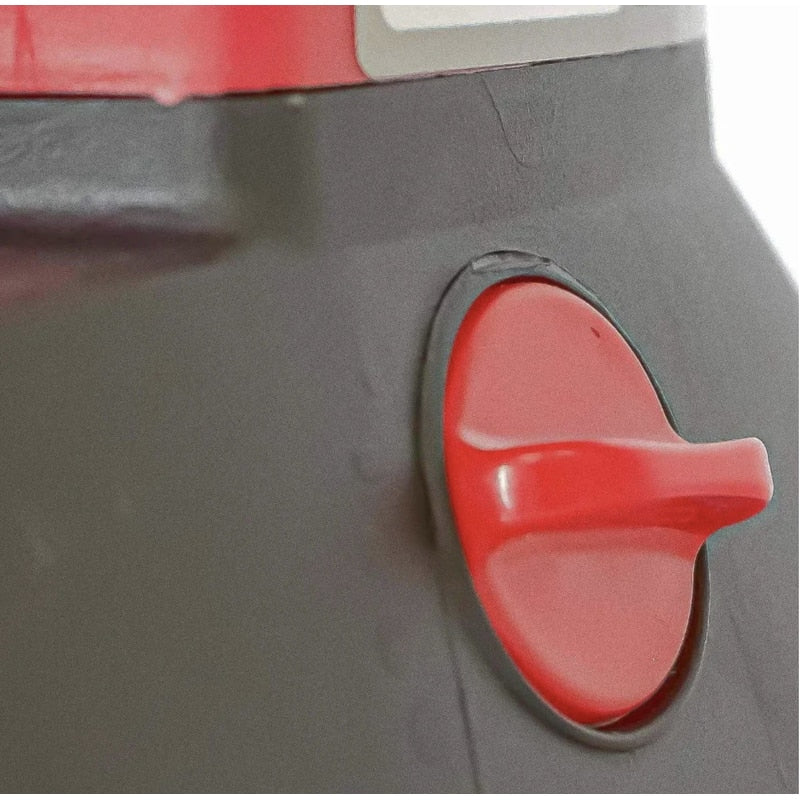 Dispozitiv imprastiere seminte si ingrasamant Strongman, distanta imprastiere 2 m, ideal suprafete pana la 1000 mp, plastic, rosu, electric, capacitate 2.7 L, 4 baterii AA, lungime 27 cm