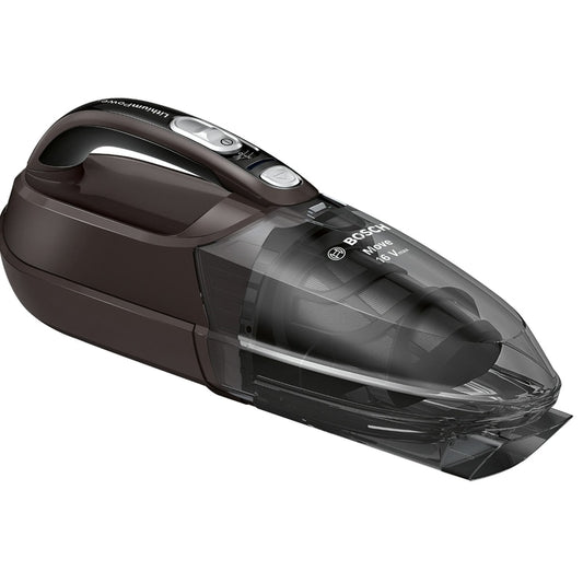 Aspirator fara sac Bosch, ciclonic, aspirare uscata, acumulator 14.4V, pentru uz casnic si auto, 40 min functionare continua, filtru lavabil, 0.4 litri, pentru colturi, 5 ore incarcare, 1.2 kg