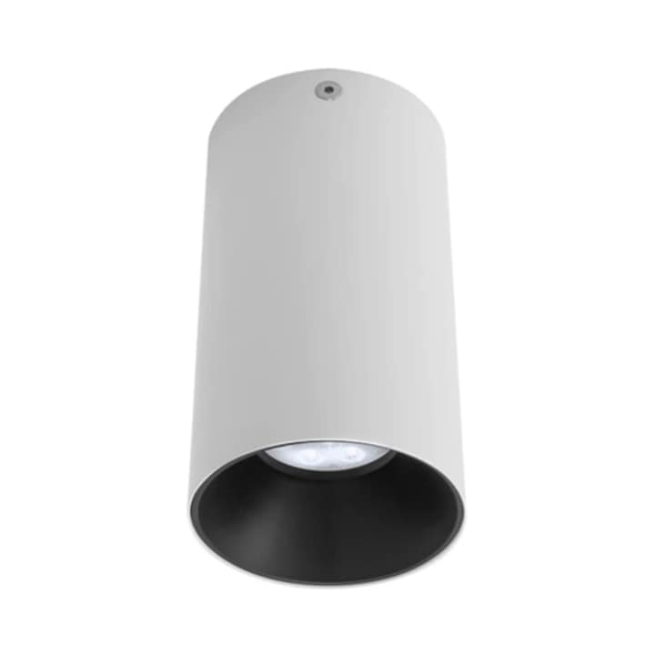 Spot aparent Xnitro, 1 x GU10, rotund, alb si negru, interior, 50W max, rotund, 220V