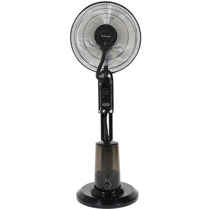 Ventilator cu umidificator Paxton, 75 W, 3 viteze, diametru 43 cm, rezervor apa 3.2 litri, oscilatie, timer, ultrasunete, negru, telecomanda, cu pulverizare apa, 125 cm inaltime, 1.65 m cablu, 7 kg