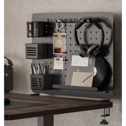 Organizator birou, gandit inteligent, aspect profesional, greutate redusa, structura stabila, documente, mape, accesorii, utilizare eficienta, negru, 42 x 52 x 9 cm
